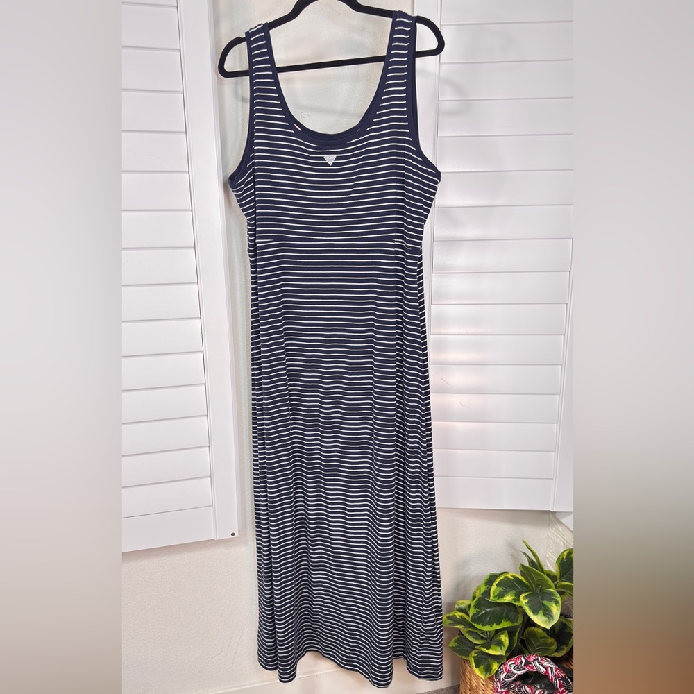 Columbia Women's Blue Striped Button Down dress